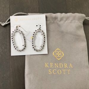 2 pair KENDRA SCOTT Silver and Gold Earrings